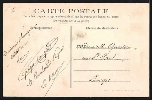 AK Mamers, Catastrophe du juin 1904, Vue près du Moulin de la Ville pendant l`écroulement d`une maison