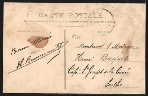 AK Mamers, Catastrophe du 7 juin 1904, Rue Cinq Ans