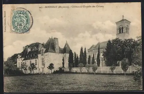 AK Bouessay /Mayenne, Château et Chapelle des Chênets