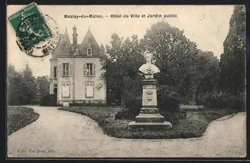 AK Meslay-du-Maine, Hôtel de Ville et Jardin public