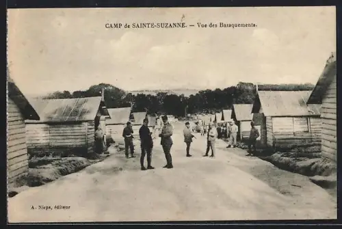 AK Sainte-Suzanne, Vue des Baraquements