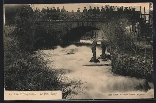 AK Gorron /Mayenne, Le Pont-Neuf