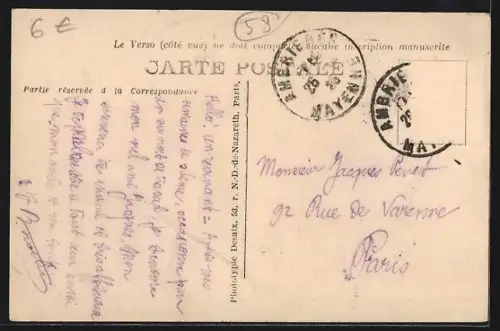 AK Ambrières /Mayenne, La descente de la Gare