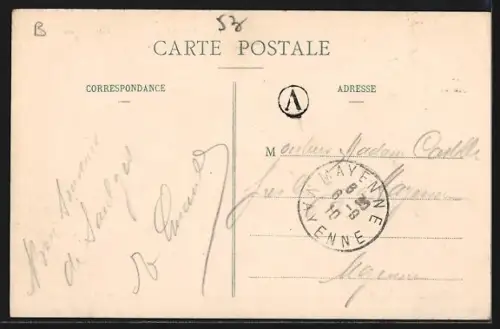 AK Saulges /Mayenne, Passerelle des Grottes