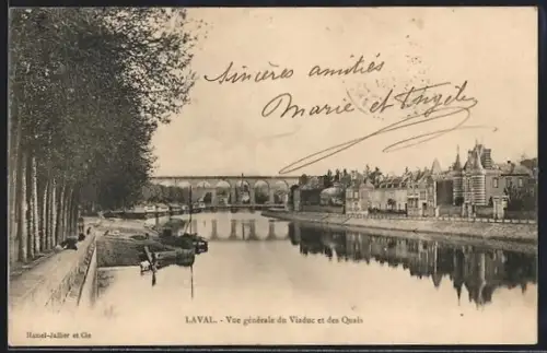 AK Laval, Vue générale du Viaduc et des Quais