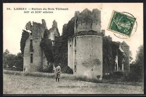 AK Lassay, Ruines du Bois Thibault XIIe et XIVe siècles