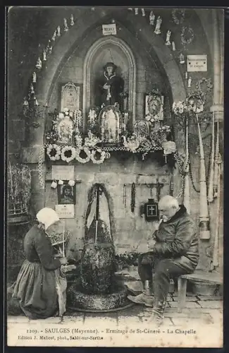 AK Saulges /Mayenne, Ermitage de St-Céneré, La Chapelle