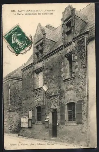 AK Saint-Denis-d`Anjou /Mayenne, La Mairie, ancien logis des Chanoines