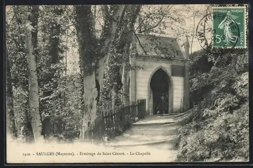 AK Saulges /Mayenne, Ermitage de Saint-Céneré, La Chapelle