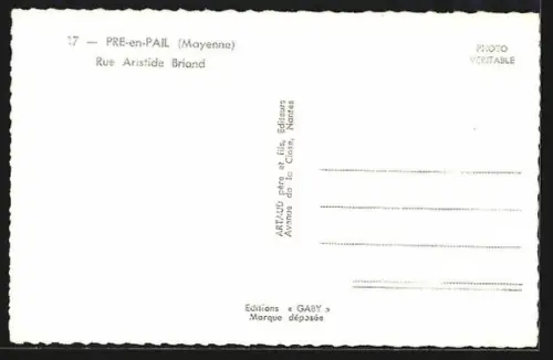 AK Pré-en-Pail /Mayenne, Rue Aristide Briand