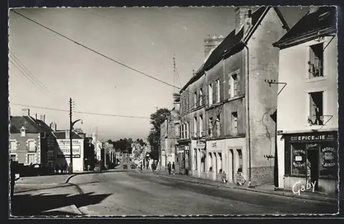 AK Pré-en-Pail /Mayenne, Rue Aristide-Briand vers Granville