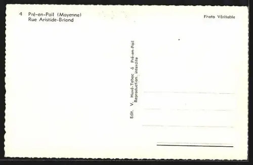 AK Pré-en-Pail /Mayenne, Rue Aristide-Briand