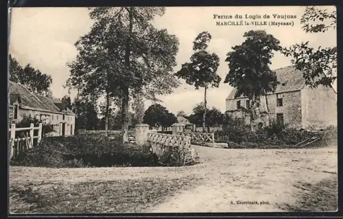AK Marcillé-la-Ville /Mayenne, Ferme du Logis de Vaujuas und ländliche Umgebung