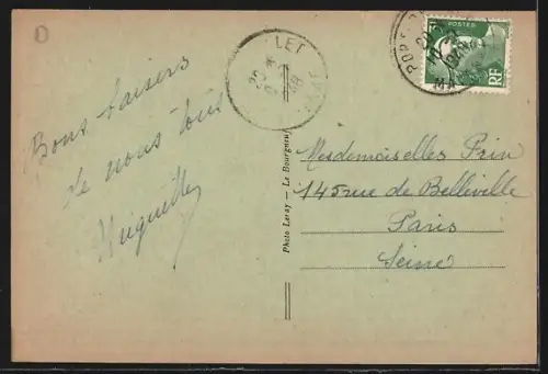 AK Port-Brillet /Mayenne, Entrée du Château, route de Saint-Pierre-la-Cour