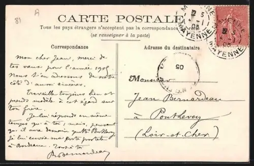 AK Mayenne, Statue du Cardinal de Cheverus