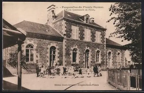 AK Fougerolles-du-Plessis /Mayenne, École Communale de Filles