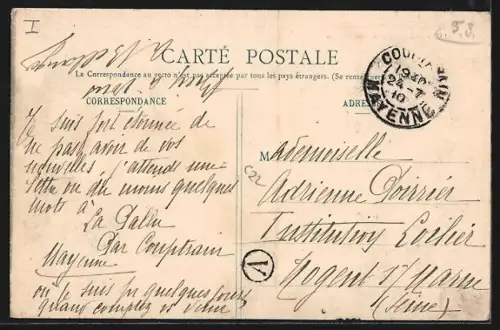 AK La Pallu /Mayenne, Procession de la Communion