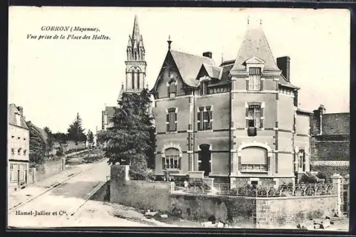 AK Gorron /Mayenne, Vue prise de la Place des Halles