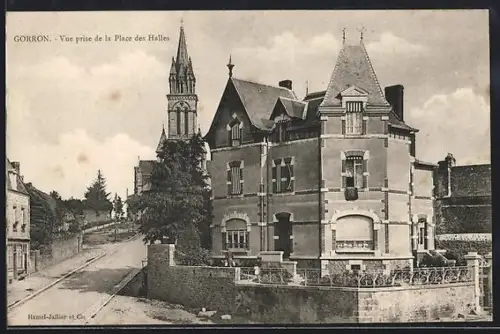 AK Gorron, Vue prise de la Place des Halles