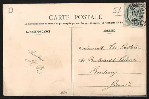 AK Craon /Mayenne, Entrée de la Rue Neuve prise des Promenades