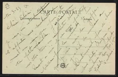 AK Saint-Germain-de-Coulamer, Place de l`Eglise