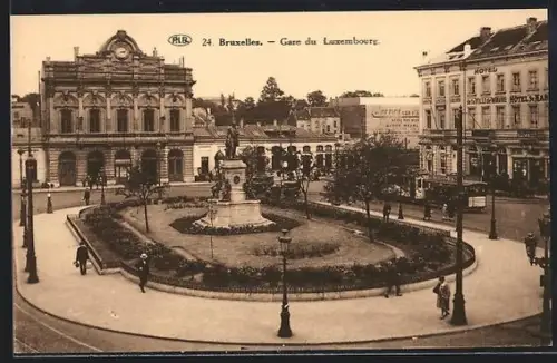 AK Bruxelles, Gare du Luxembourg, Strassenbahn