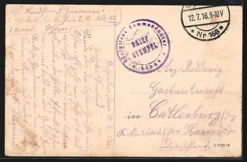 AK Libau, Blick auf das Kurhaus, Strassenbahn der Linie 13