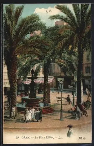 AK Oran, La Place Kléber