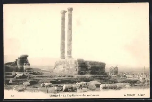 AK Timgad, Le Capitole vu du sud-ouest
