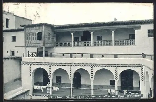 AK Alger, Palais de la Casbah, pavillon du Coup d`éventail