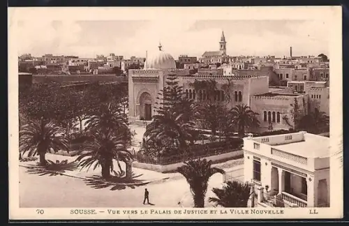 AK Sousse, Vue vers le Palais de Justice et la Ville Nouvelle
