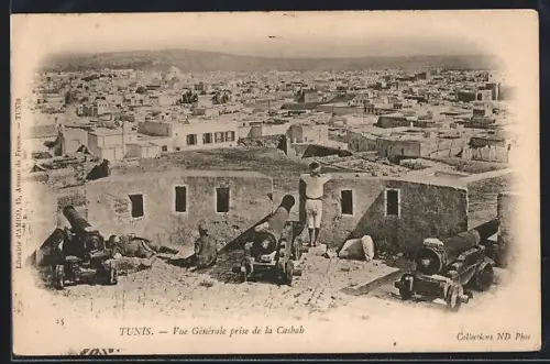 AK Tunis, Vue Générale prise de la Casbah