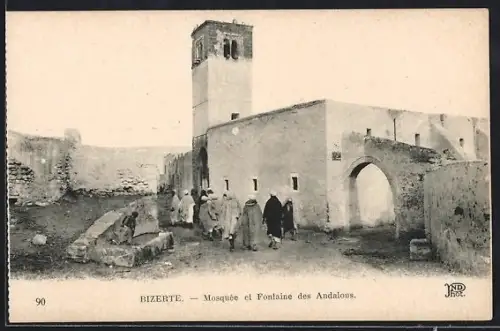 AK Bizerte, Mosquee et Fontaine des Andalous