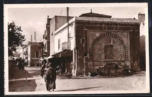 AK Bizerte, Fontaine sur la Place de France