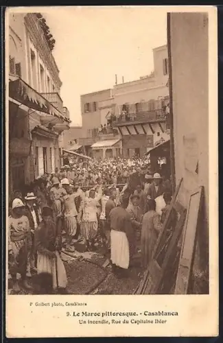 AK Casablanca, Un incendie, Rue di Capitaine Ihler
