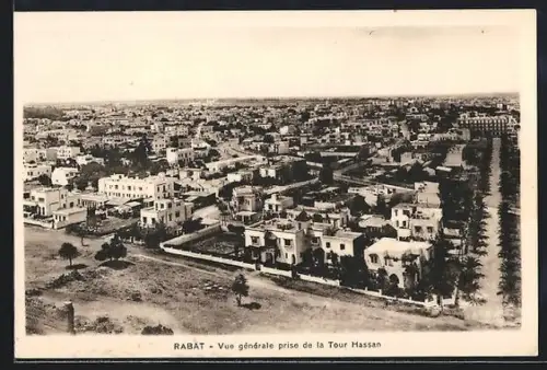 AK Rabat, Vue générale prise de la Tour Hassan