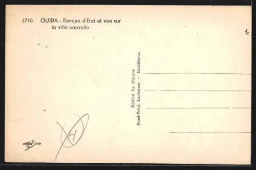 AK Oujda, Banque d`Etat et vue sur la ville nouvelle