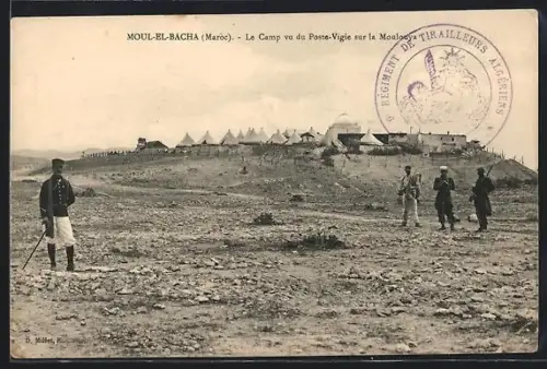AK Moul-El-Bacha, Le Camp vu du Poste-Vigie sur la Moulouya