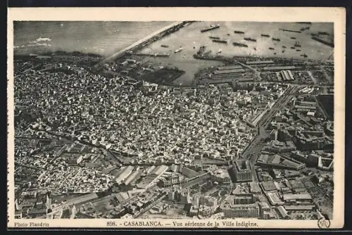 AK Casablanca, Vue sérienne de la Ville indigene