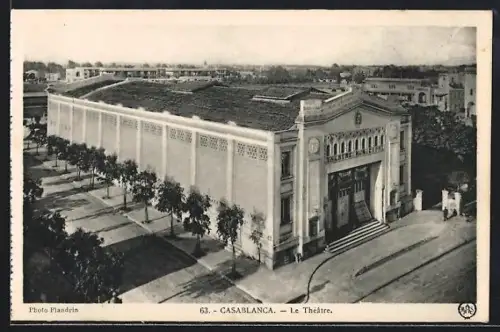 AK Casablanca, Le Theatre aus der Vogelschau