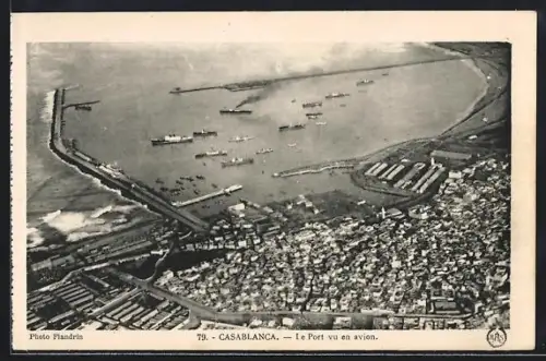 AK Casablanca, Le Port vu en avion