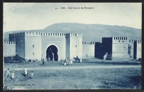 AK Fez, Bab-Ftou et les Remparts