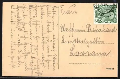 AK Teplitz-Schönau, Strassenpartie am Neubad