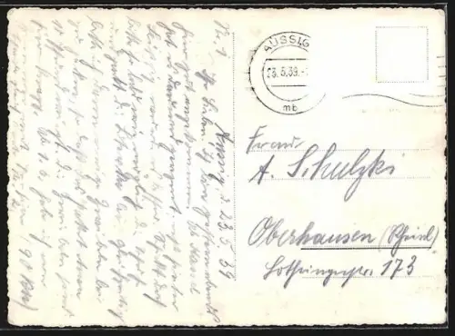 AK Aussig a. Elbe, Gesamtansicht mit Schreckenstein