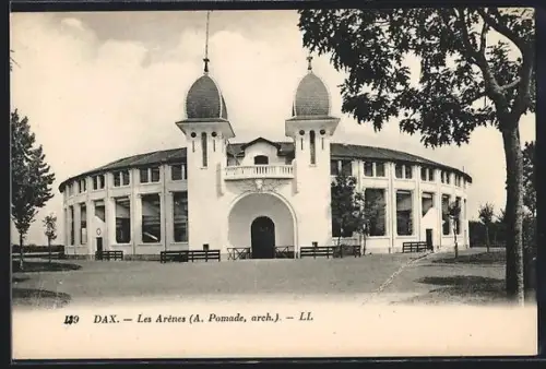 AK Dax, Les Arènes, A. Pomade, arch