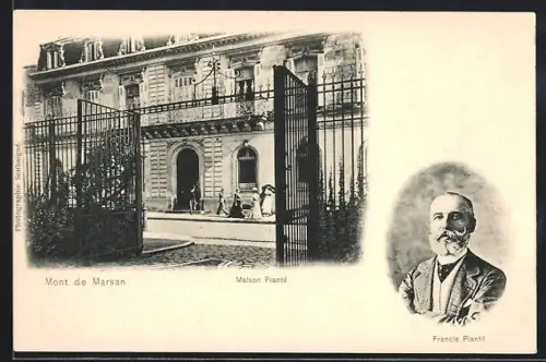 AK Mont de Marsan, Maison Planat et portrait de Francis Planat