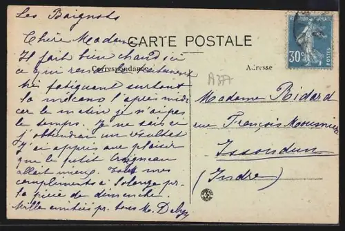 AK Dax, Établissement des Lazaristes, Facade Nord