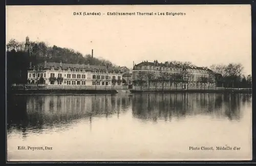 AK Dax /Landes, Établissement Thermal «Les Baignots» reflet dans l`eau