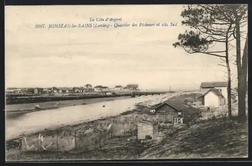 AK Mimizan-les-Bains /Landes, Quartier des Pêcheurs et côté Sud