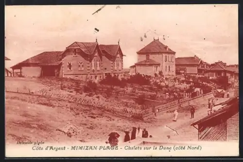 AK Mimizan-Plage, Chalets sur la Dune, côté Nord